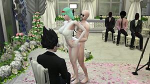 Duże cycki i seks analny w gorącej sesji zdjęciowej małżeńskiej z smoką kulą
