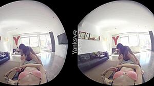 HD VR-video kahdesta amatööribabesta, jotka sormettavat ja laukeavat