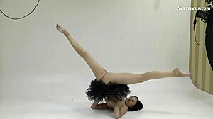 HD-video af Galina Markovas akrobatisk strækning