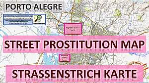 Des prostituées de rue à Porto alegres: une carte des putes, des escortes et des pigistes
