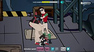Des personnages animés et comiques se salissent dans cette vidéo porno gay