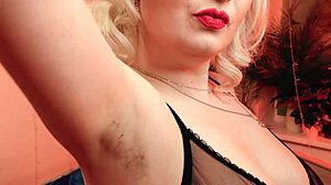 Curvy blonde's POV armpit femdom video from Humiliatrix Arya Grander