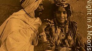 Ретро винтидж минетка и космата путка в мавритански харем