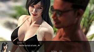 Lisan eroottinen seikkailu Byronin kanssa rannalla 3D-hentai-tyyliin