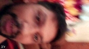 Een pasgetrouwd Indiaas stel deelt romantische momenten in een hardcore video