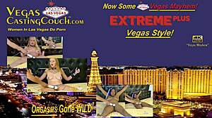 Jumalat villi Vegas BDSM-sessio äärimmäisellä orjuudella ja leluilla