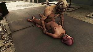 Fallout 4: Eksplorasi fantasi gelap dengan karakter berambut merah muda dalam BDSM