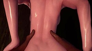 Hinatas, cowgirl sensual, dan dari belakang naik hentai 3D
