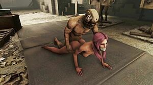 Fallout 4: Objavovanie tmavých fantázií s ružovovlasou postavou v BDSM