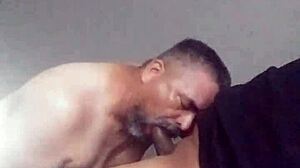 Blowjob on a huge black transgender penis