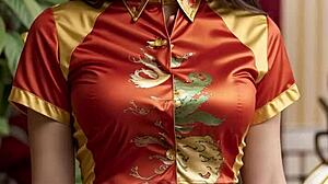 Азиатские красавицы демонстрируют свою коллекцию нижнего белья для китайского Нового года