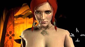 La bionda Ciri viene scopata dalla rossa Ladyboy Triss in questo porno anime.